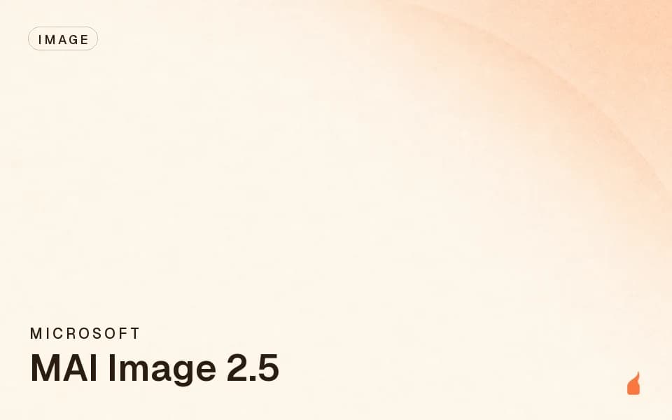MAI Image 2.5 — Microsoft image model on Morphed