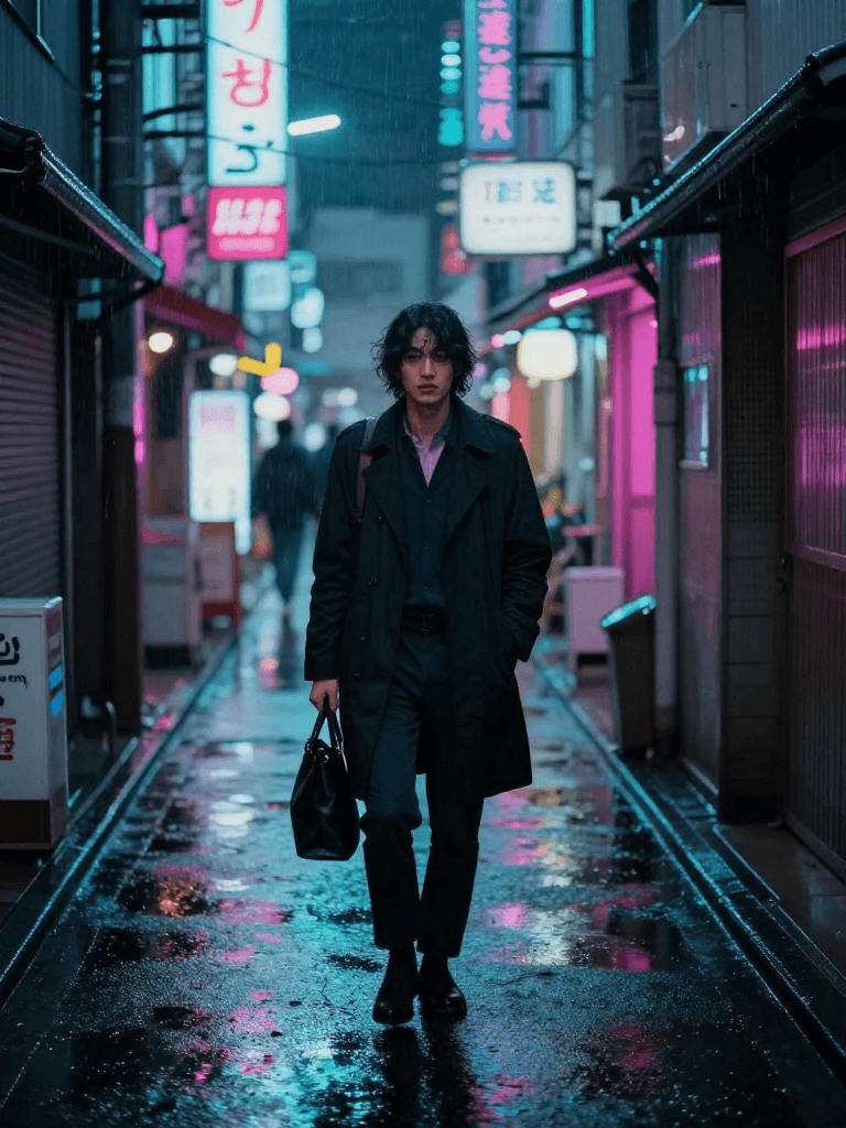 Portrait of an astronaut floating in space with Earth in the background