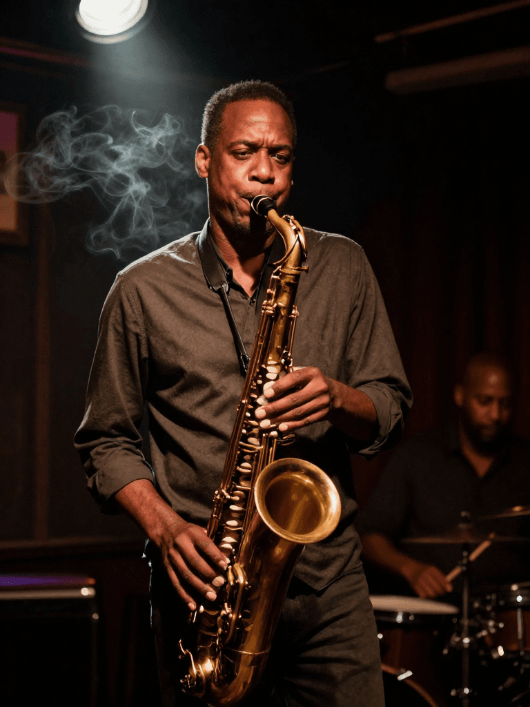 Portrait of a flamenco dancer mid-spin in dramatic lighting