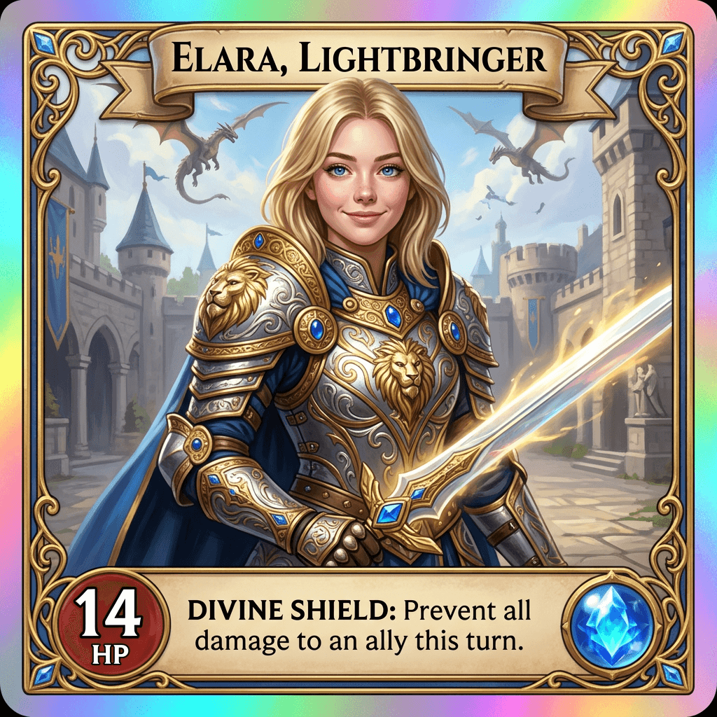 AI Fantasy Trading Card Generator