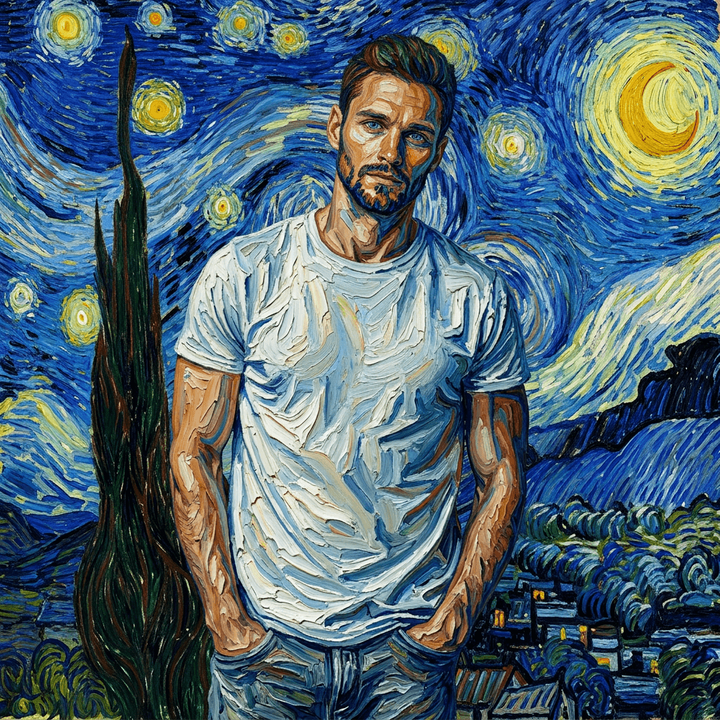 AI Van Gogh Starry Night Style Generator | Post-Impressionist Art | Morphed