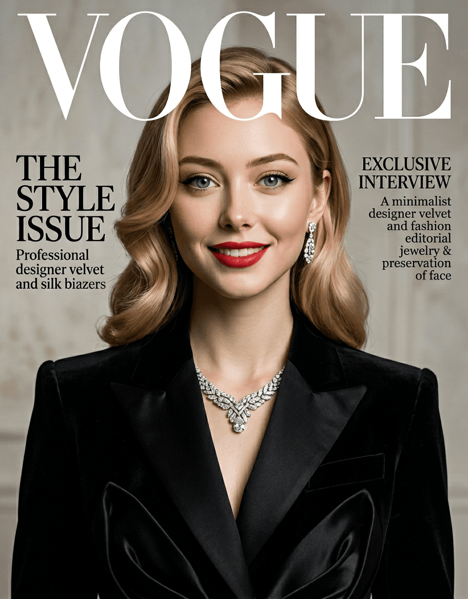 AI Vogue Magazine Cover Generator