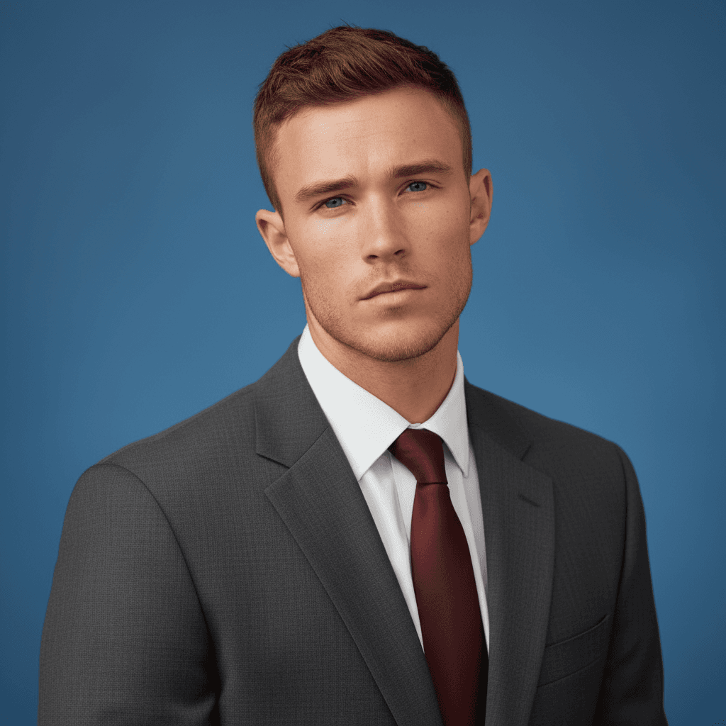 Classic Yearbook Portrait - Male Model 2