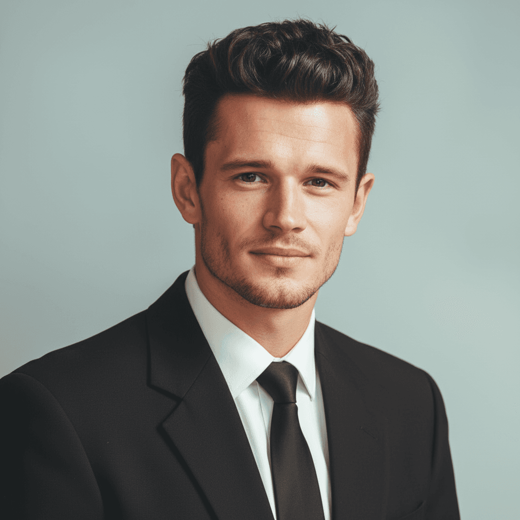 Classic Yearbook Portrait - Male Model 3