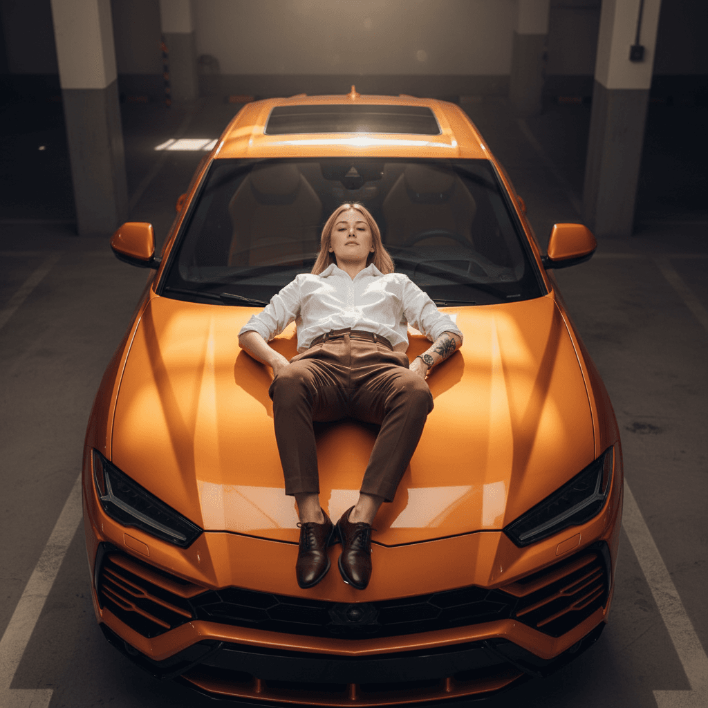 Lamborghini Hood Portrait