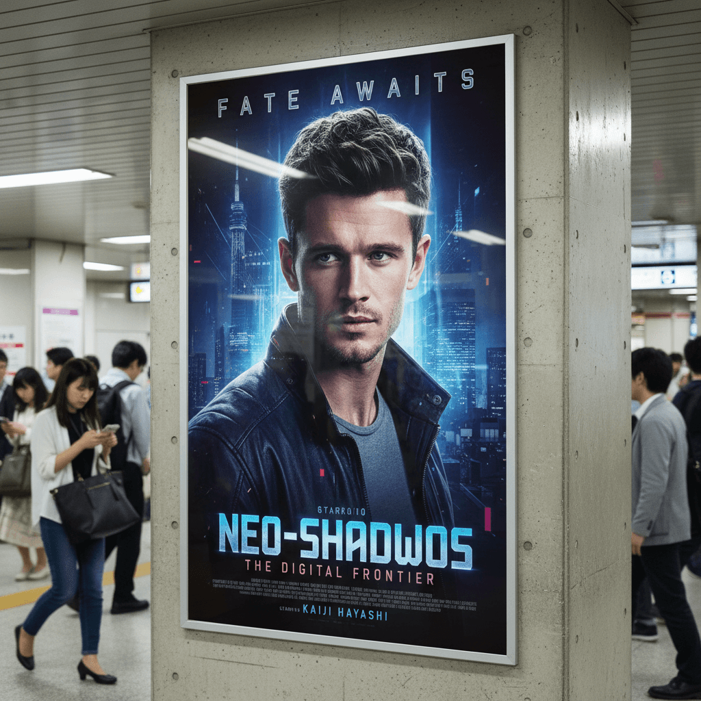 Movie Poster Style - Male Model 3