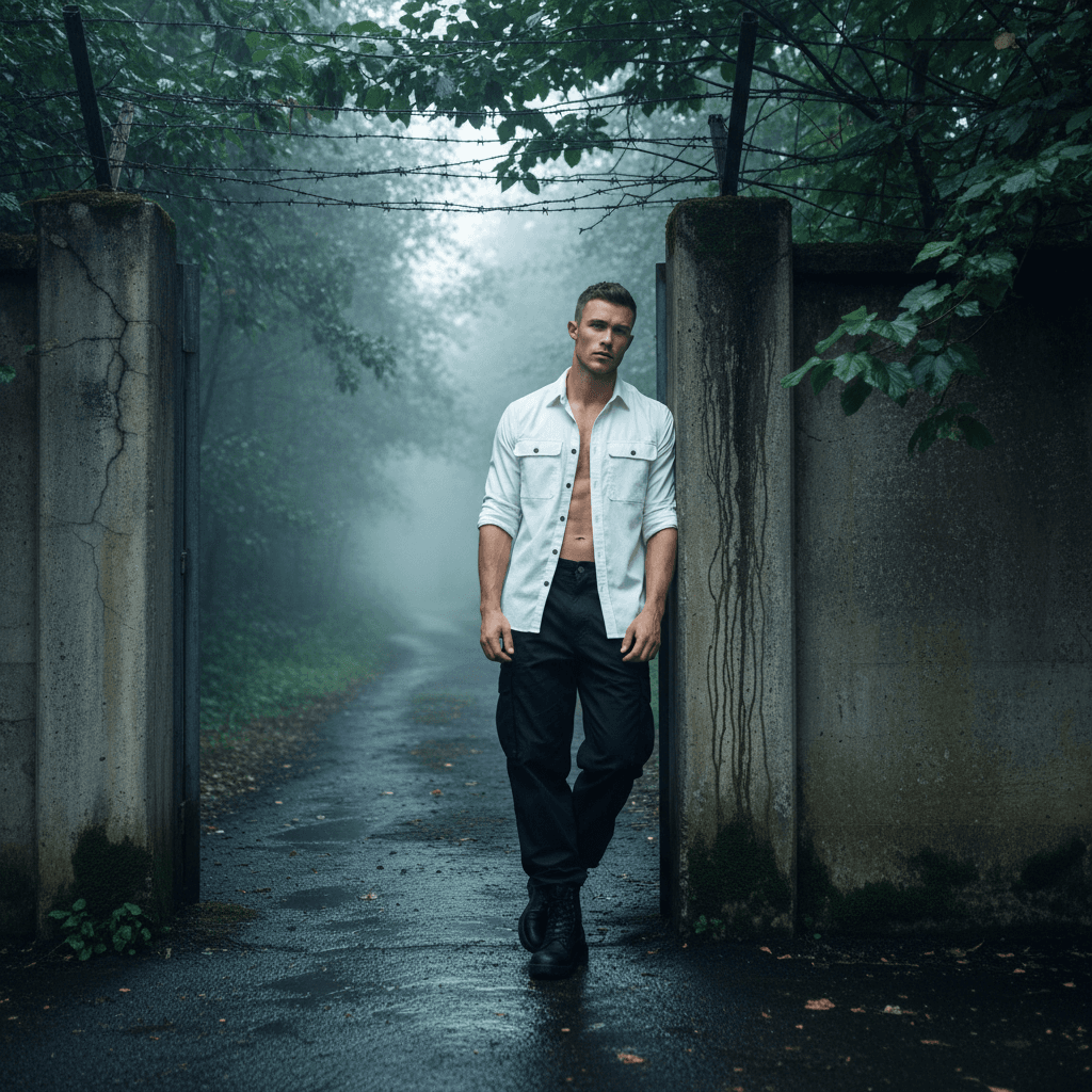 Outdoor Concrete Gate - Male Model 2