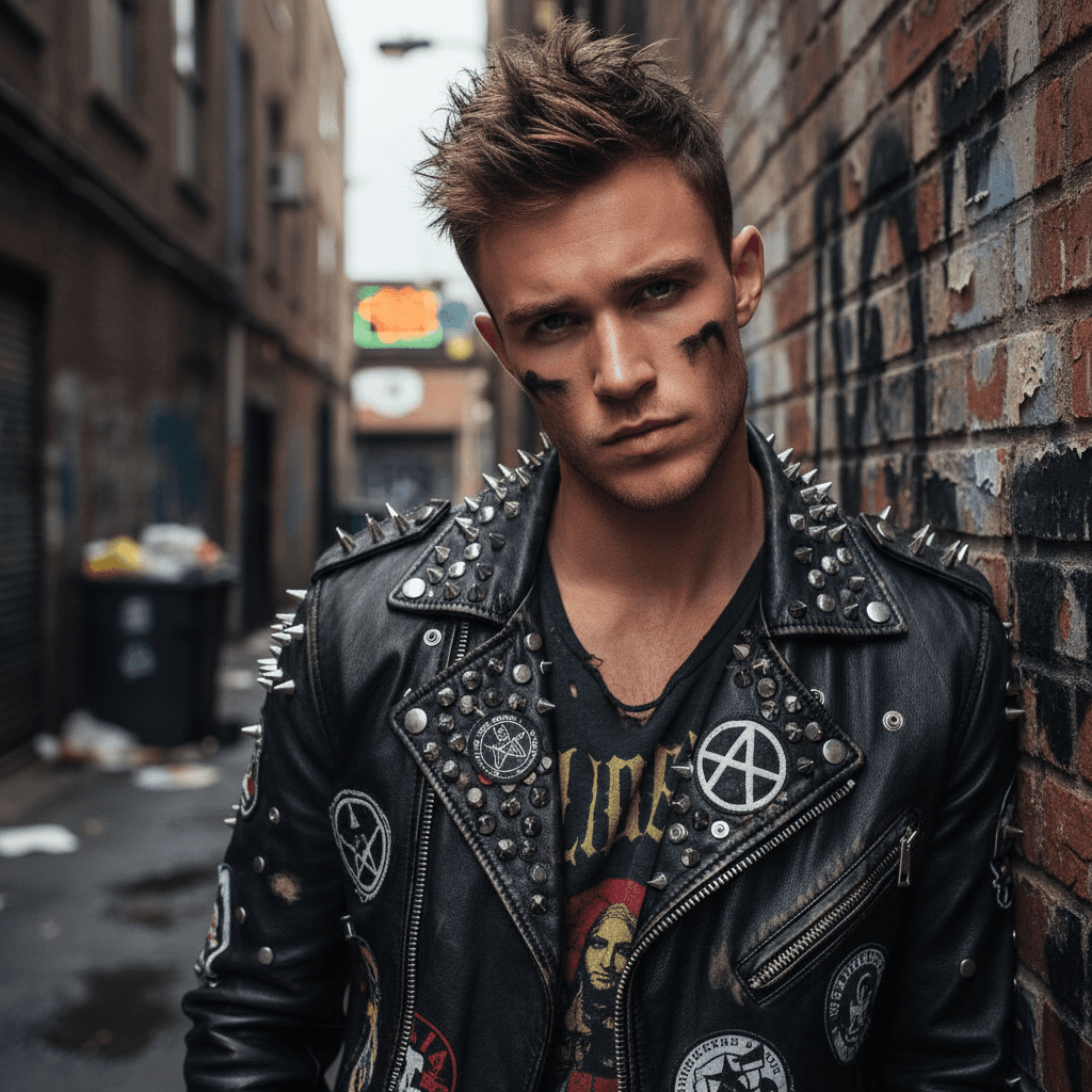 Punk Rock Leather - Male Model 2