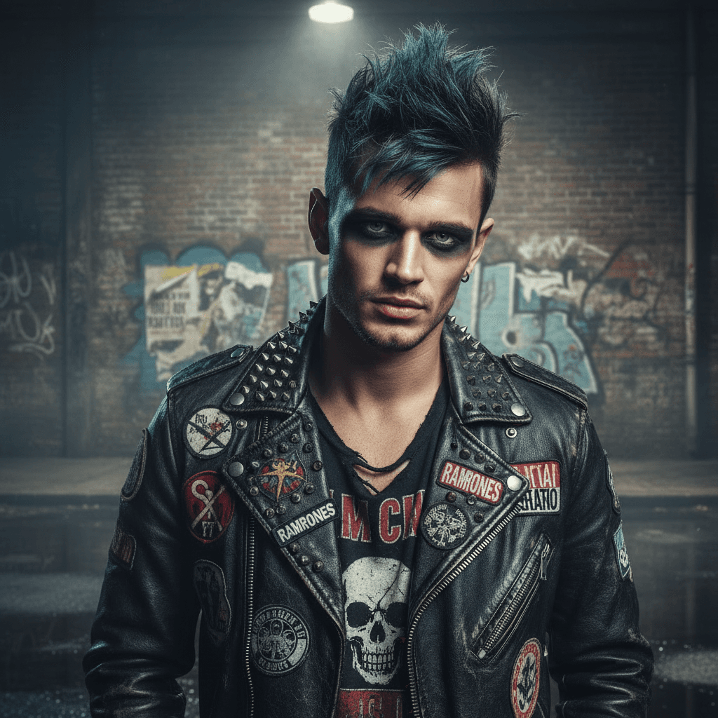 Punk Rock Leather - Male Model 3