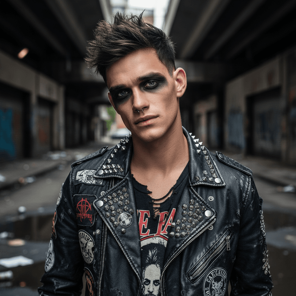 Punk Rock Leather - Male Model 4