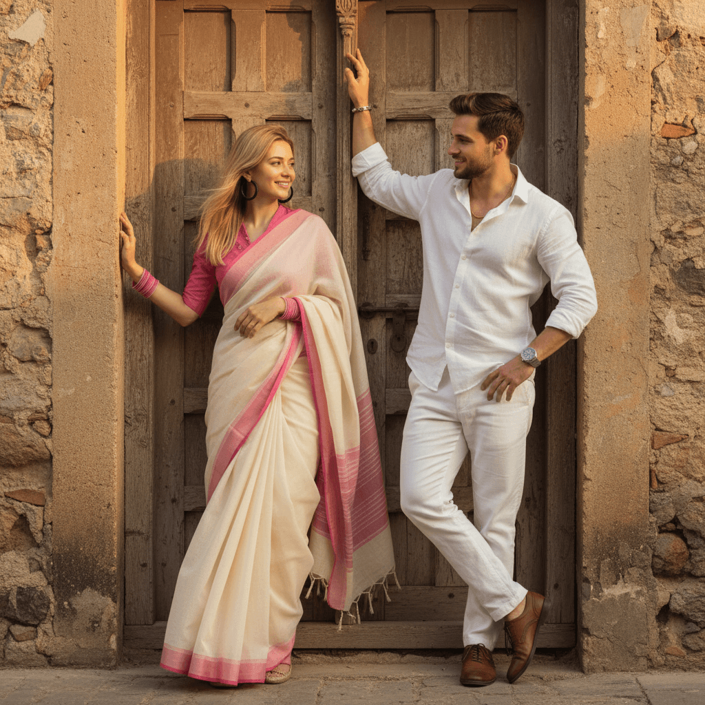 Romantic Door Couple