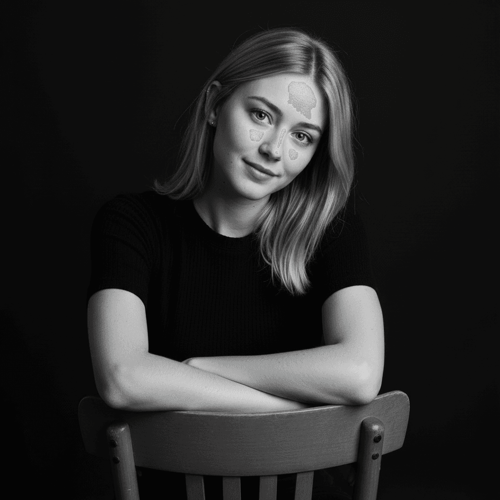 Studio Black & White Portrait