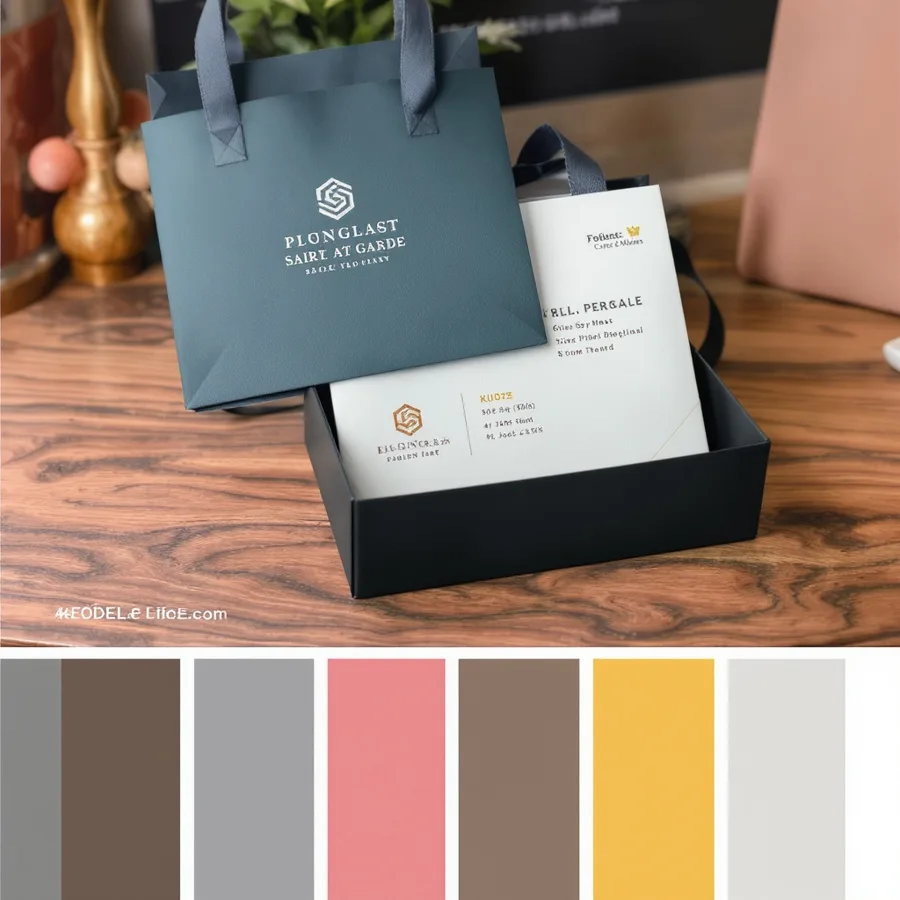 Product photography maintaining brand color palette and style