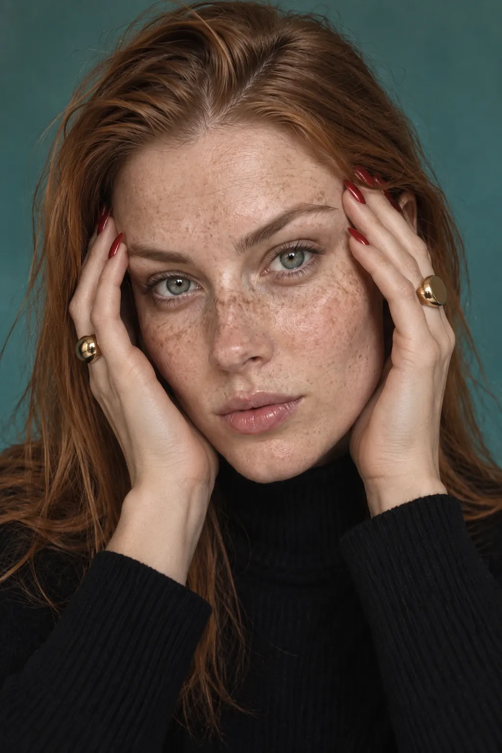 Beauty campaign: Hands framing