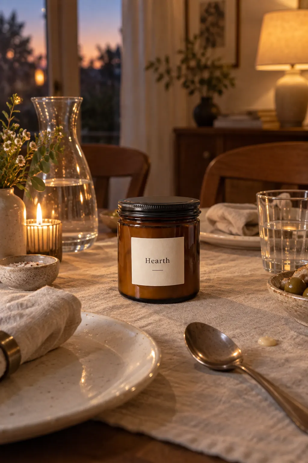 Candle & home: Dinner table
