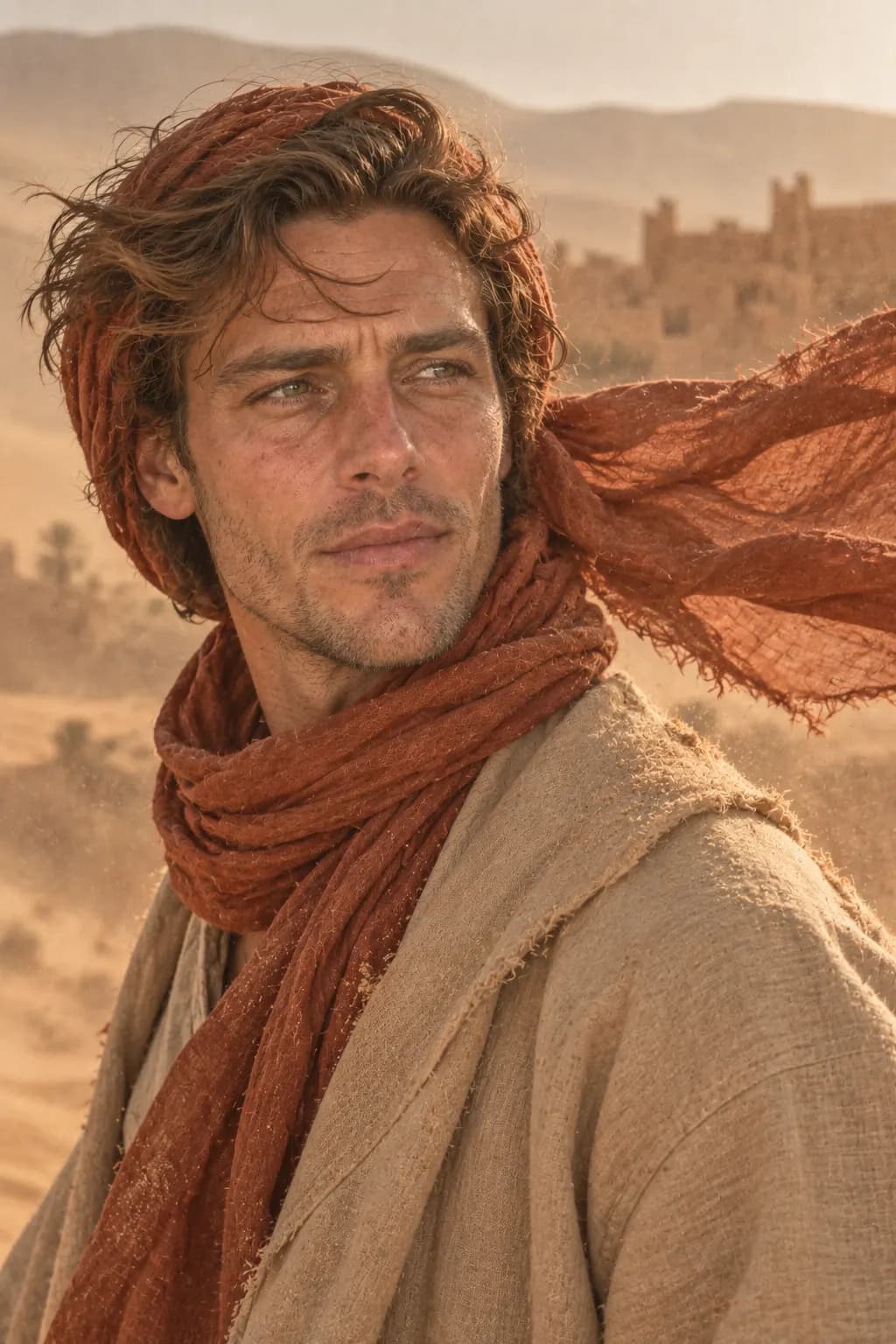 Desert: Scarf in the wind