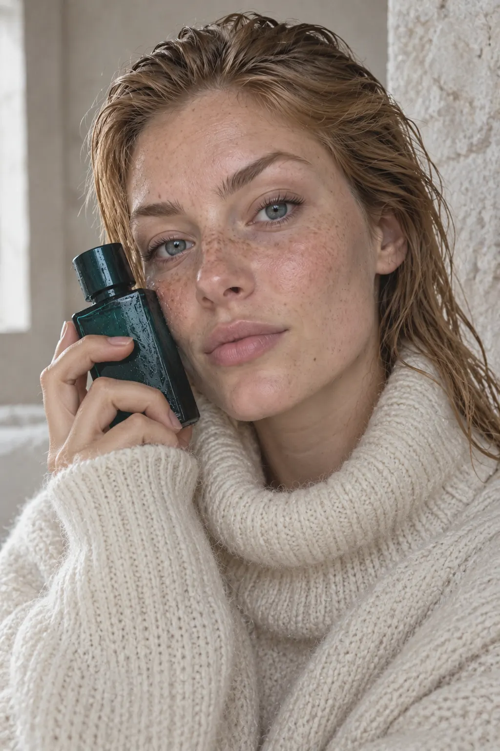 Wet look: The bottle