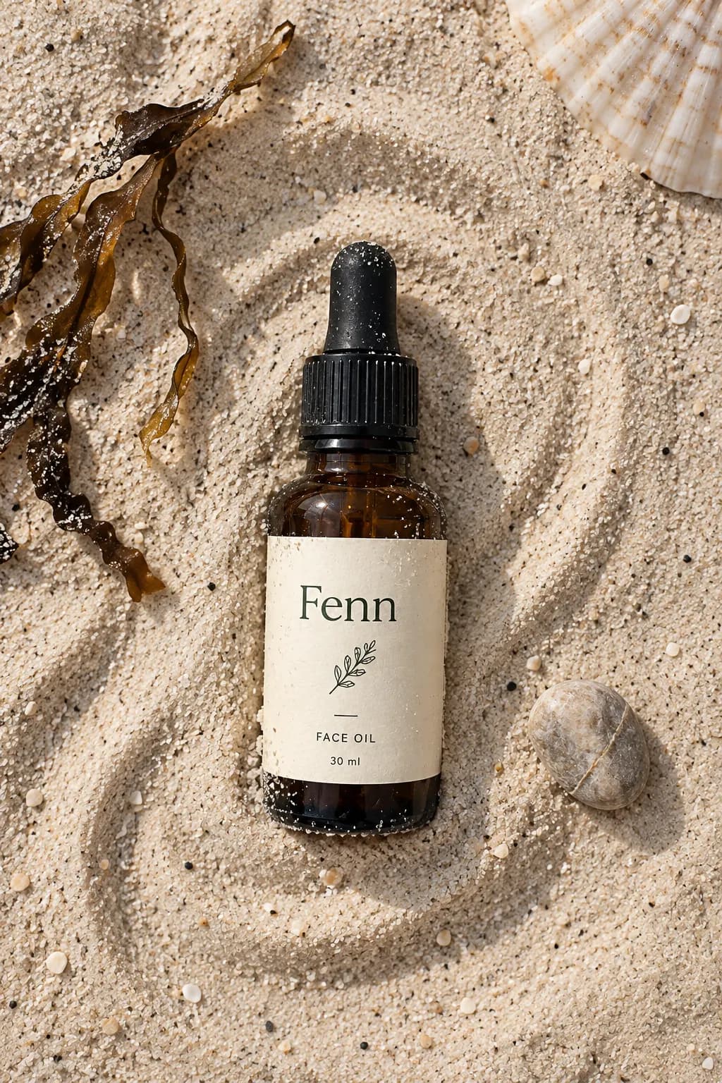 Flat lay: Sand