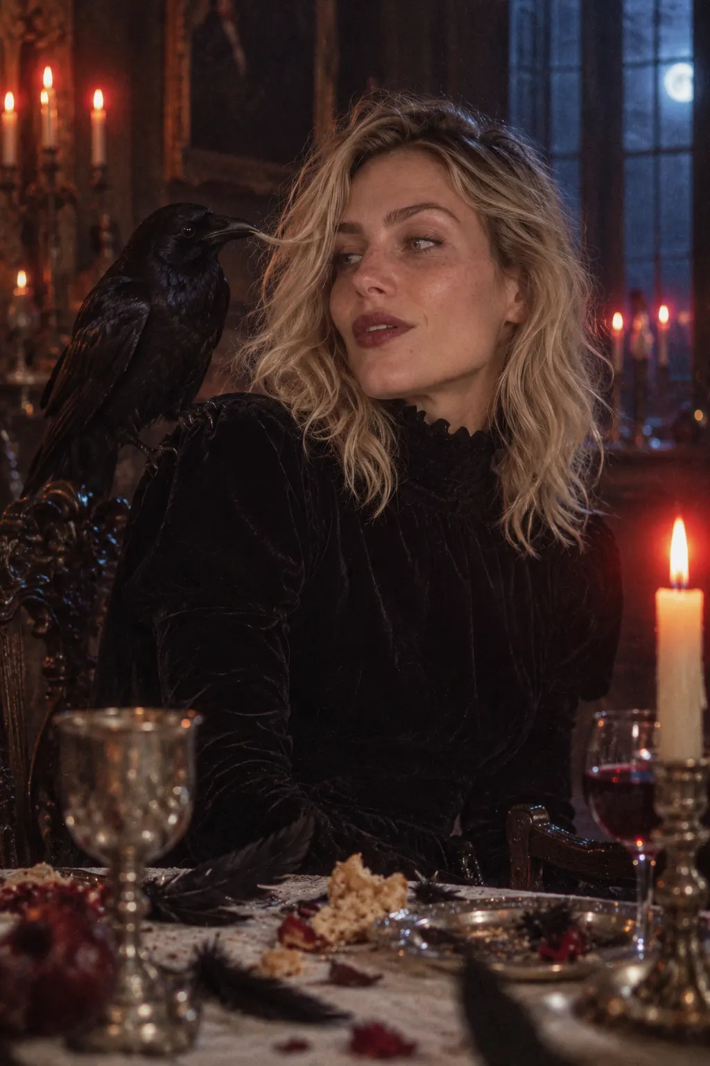 Halloween night: The crow