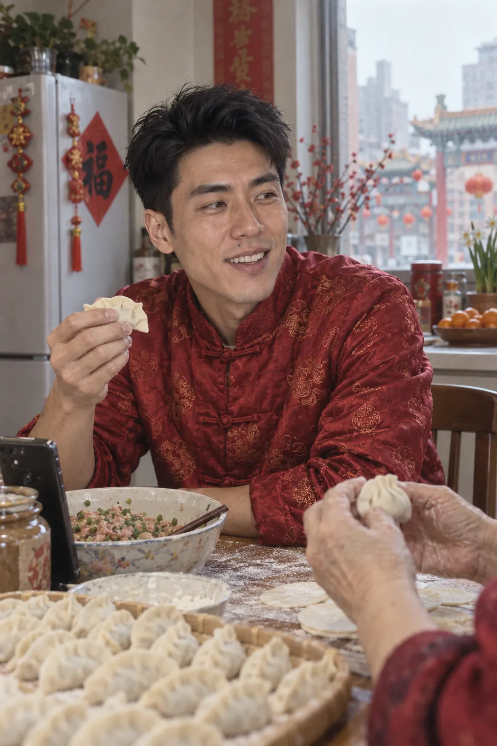 Lunar New Year: Dumpling folding