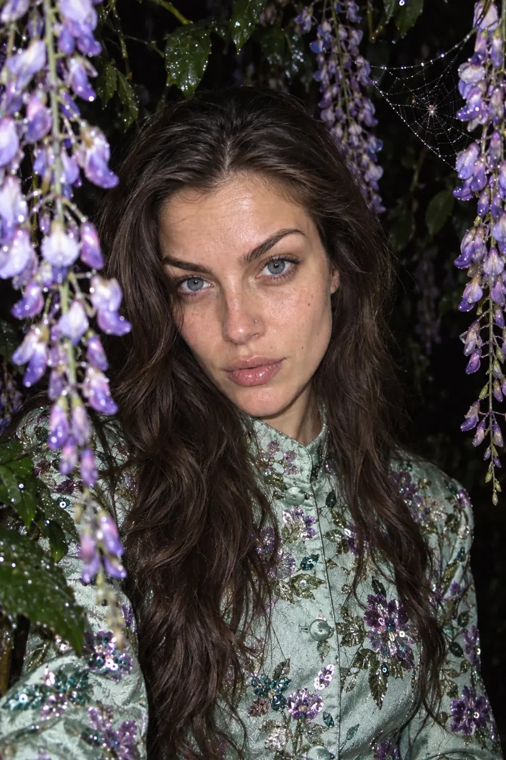 Night garden: Wisteria