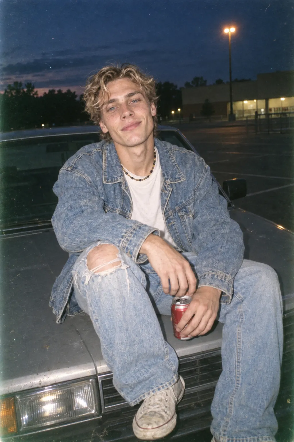 90s film: Car hood