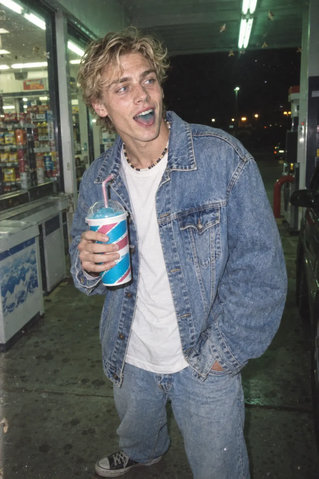 90s film: Gas station