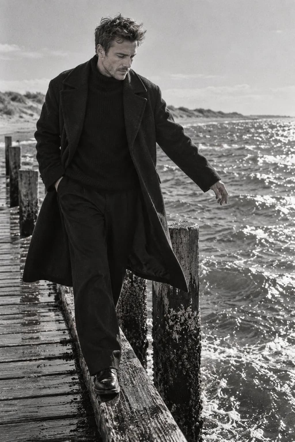 Silver sea: Jetty edge