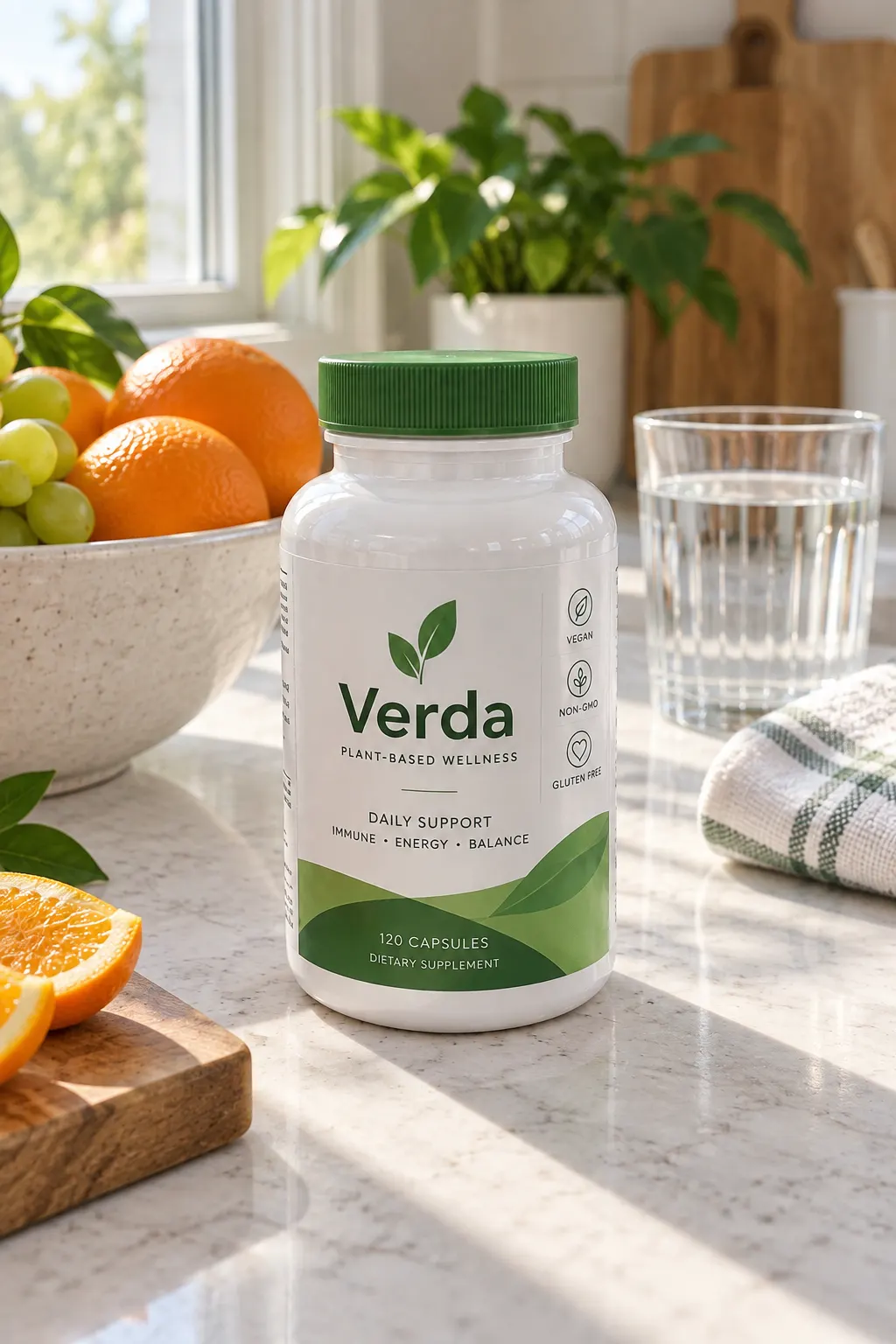 Wellness shelf: Kitchen counter
