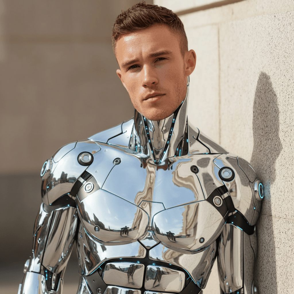 Chrome Futuristic - Male Model 2