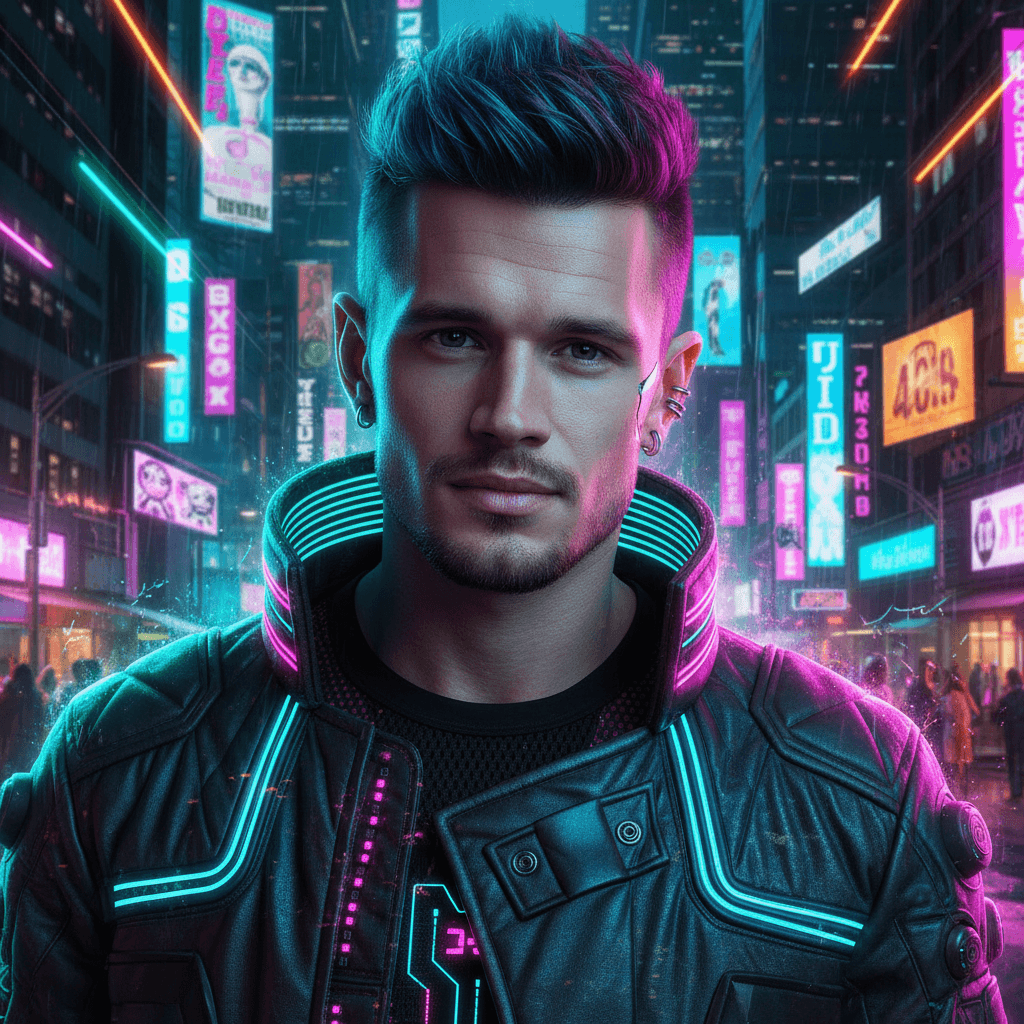 Cyberpunk Rebel - Male Model 3