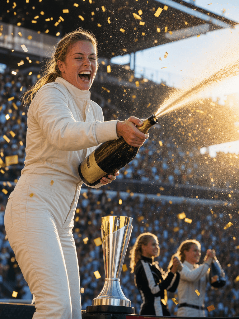 Podium Champagne