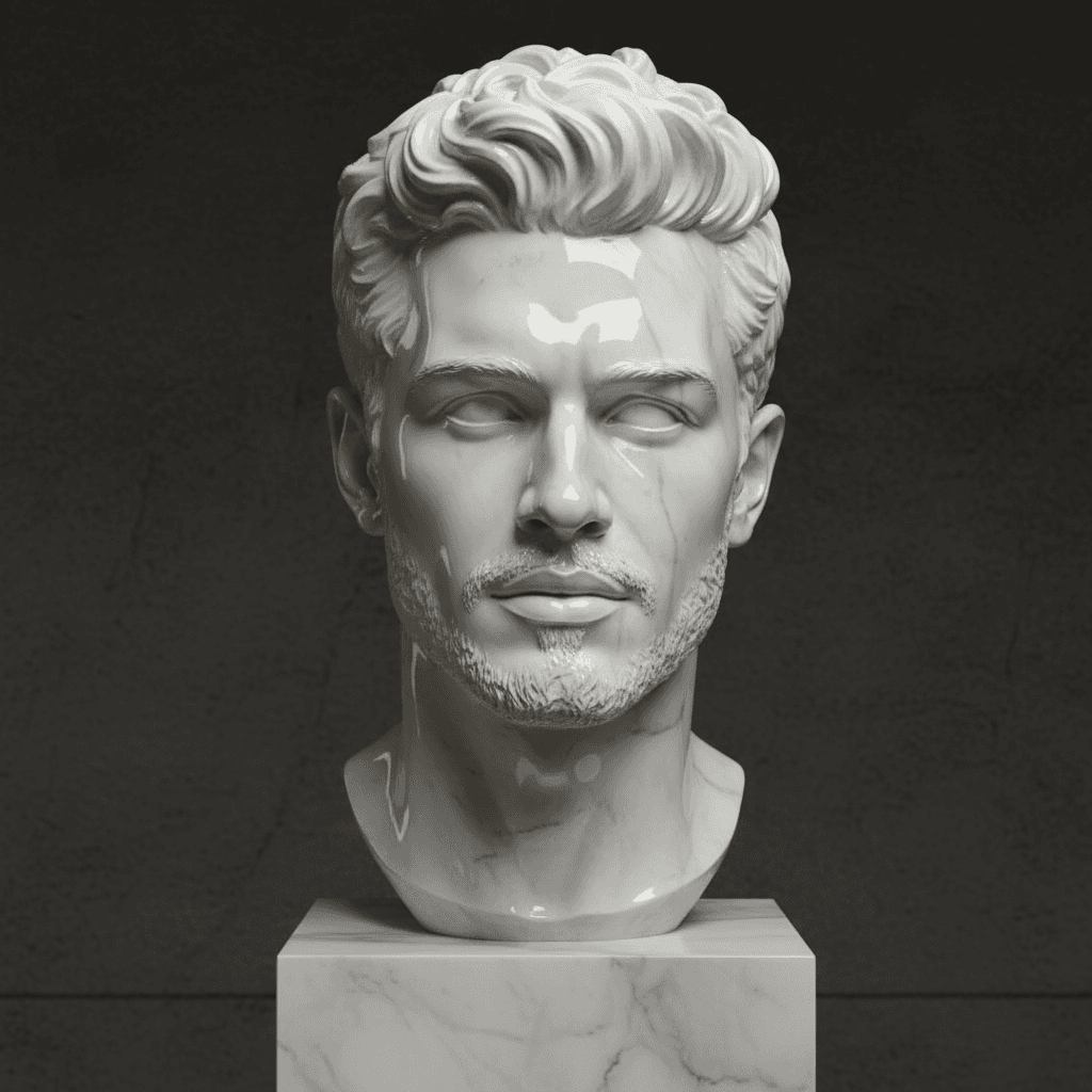 Marble Sculpture - Male Model 3