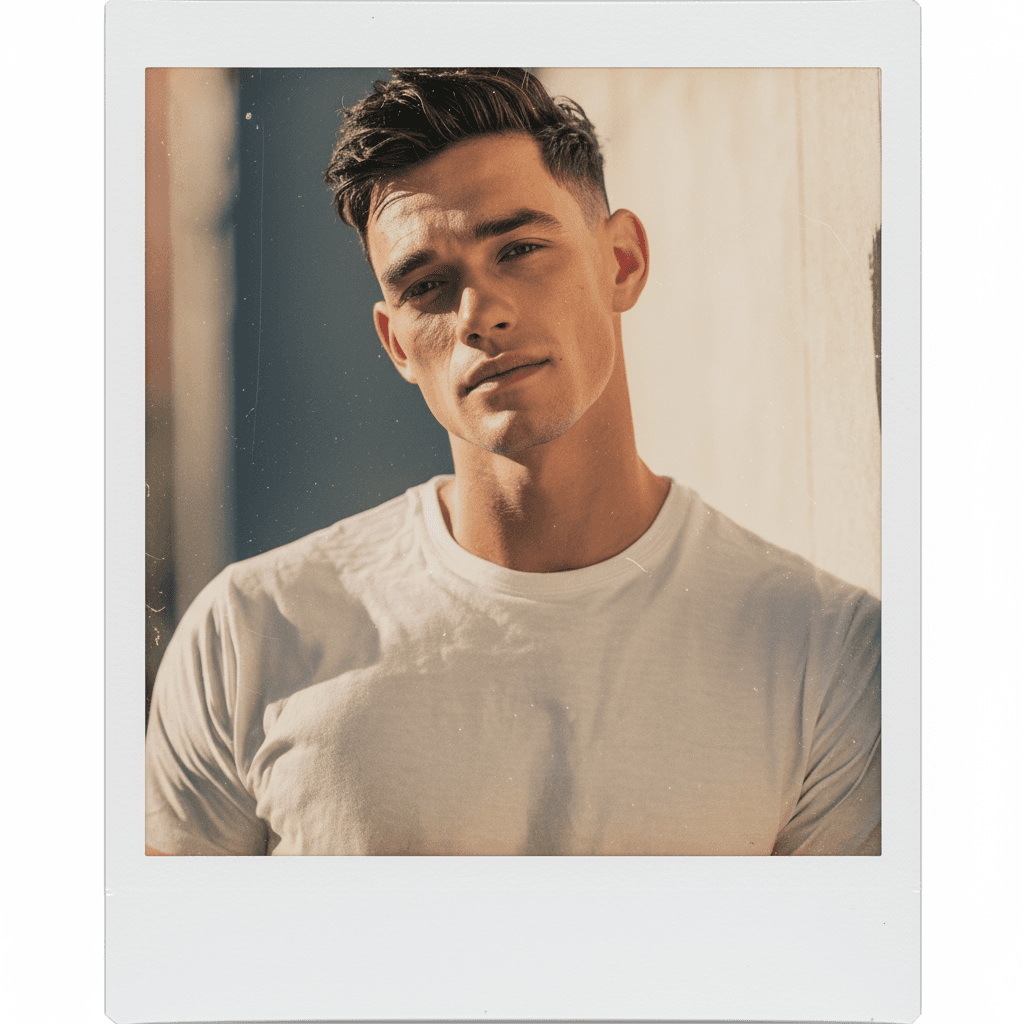 Polaroid Selfie - Male Model 4