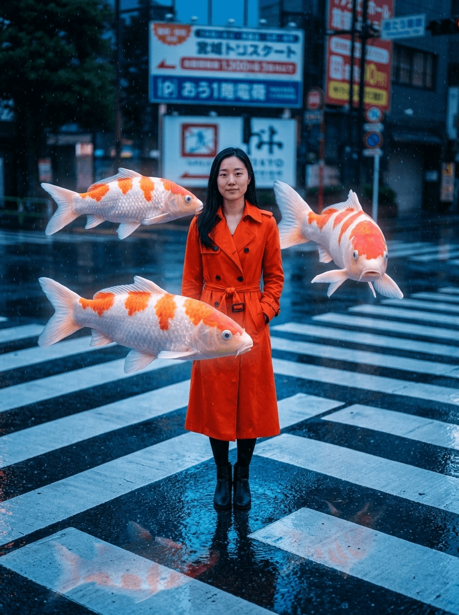 Koi Crossing AI Photo Generator preview
