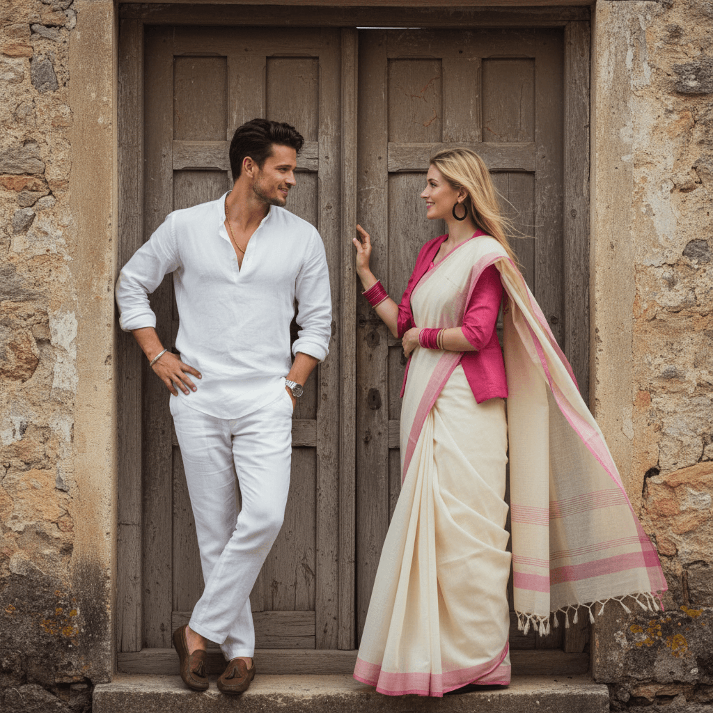 Romantic Door Couple - Male Model 3