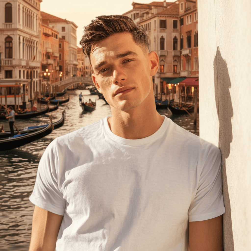 Venice Canal Romance - Male Model 4