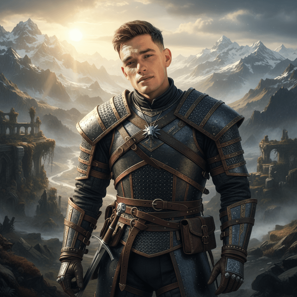 Witcher Style - Male Model 4