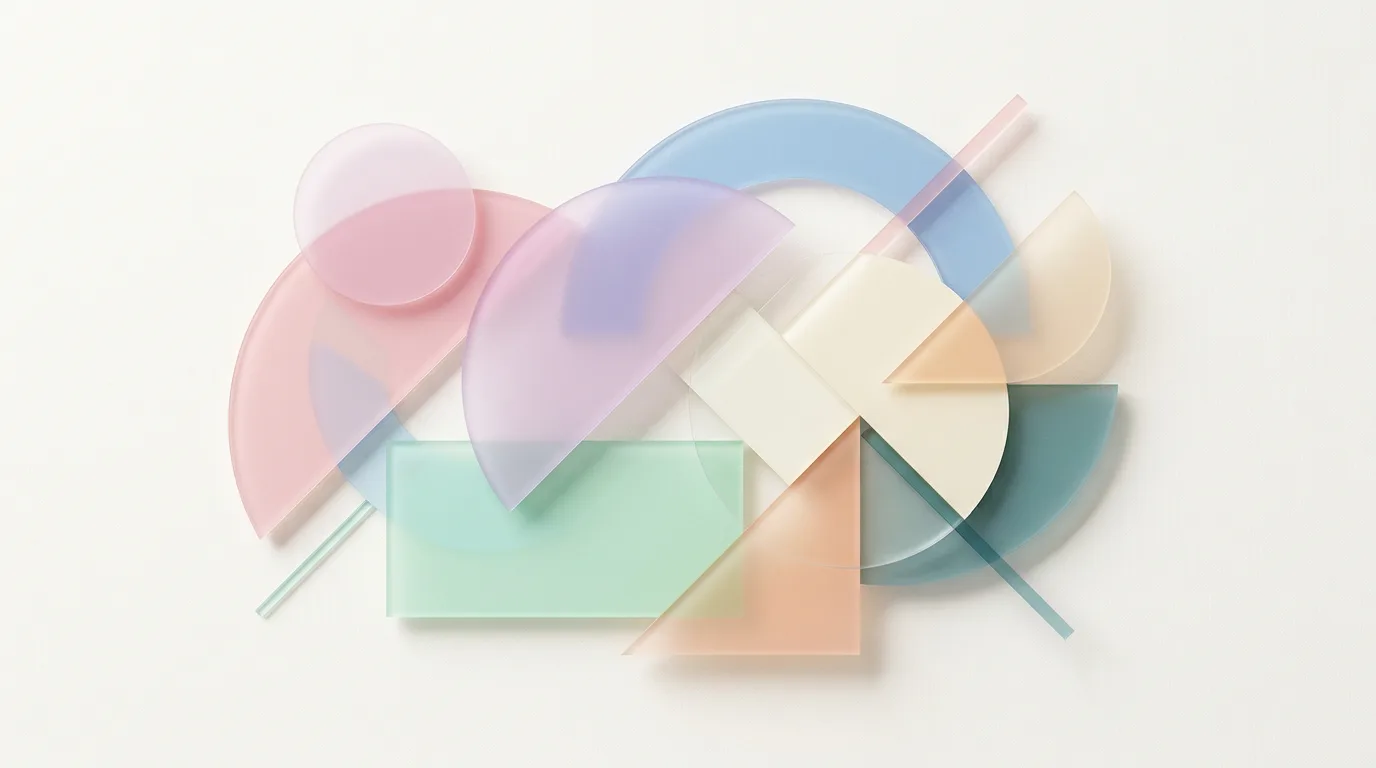 AI-generated abstract geometric graphic design image using Nano Banana prompts