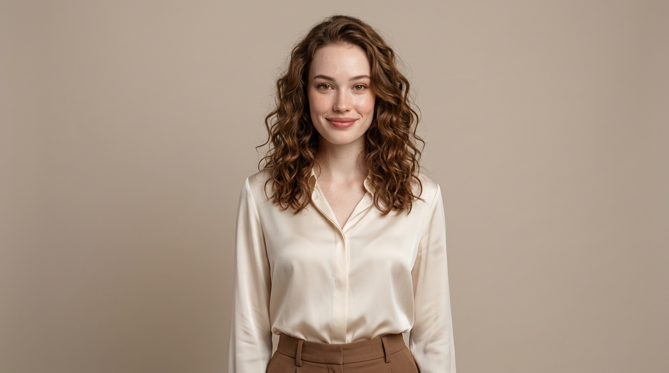 AI-generated elegant female portrait using Nano Banana prompts